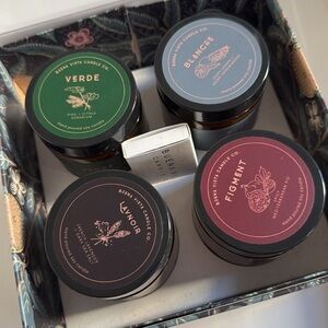 Buena vista candle co amber luxe candle gift box